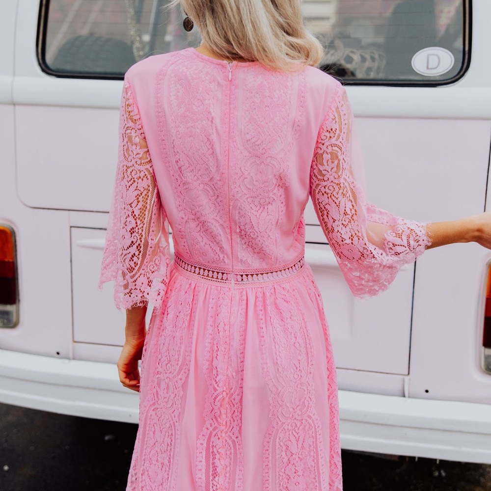 Gorgeous Boho Lace Detailed Dress - Picture 7 of 8